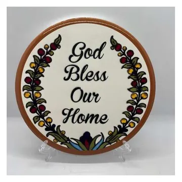 God Bless Our Home plate