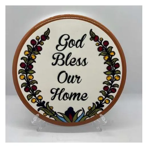 God Bless Our Home plate