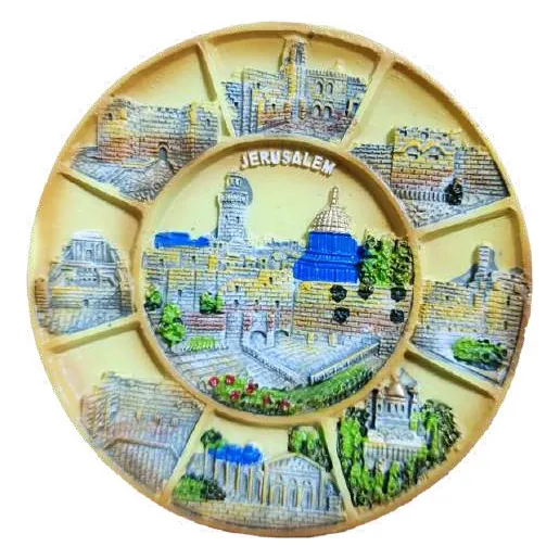 Jerusalem round magnet