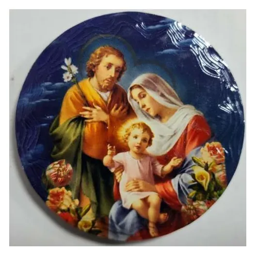 Holy Family round magnet