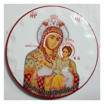 Mary and Child round magnet