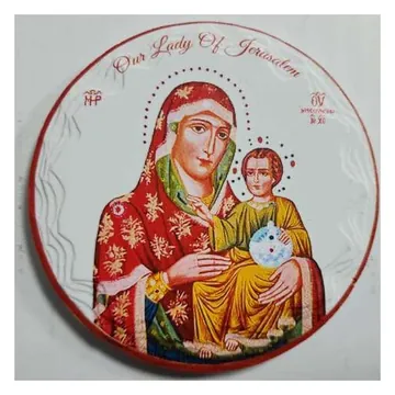 Mary and Child round magnet