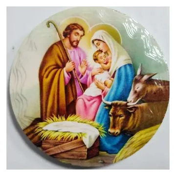 Nativity round magnet