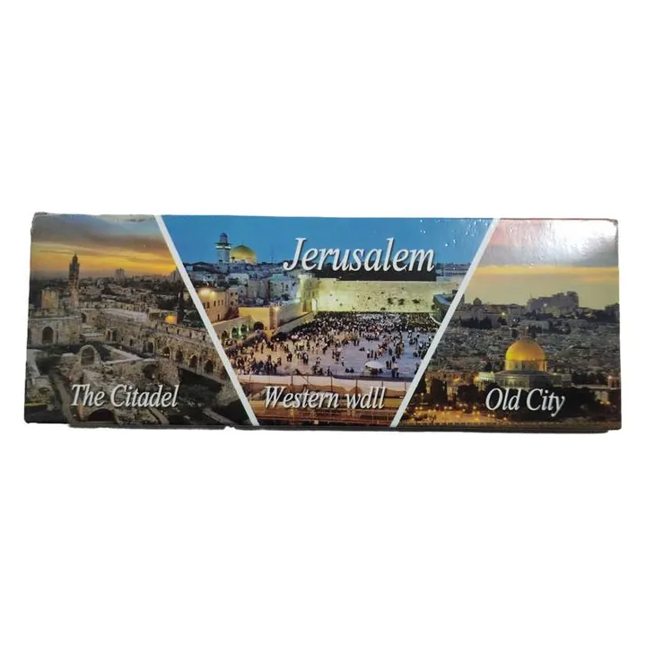 Jerusalem panorama magnet (Citadel, Western Wall, Old City)