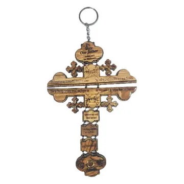 Hanging budded cross with ring